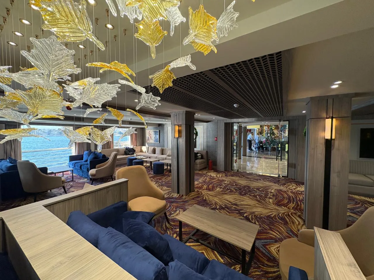 Lounge aboard the Royal Liberty Nile cruise